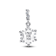 Opalescent Snowflake Double Dangle Charm