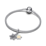 Opalescent Snowflake Double Dangle Charm