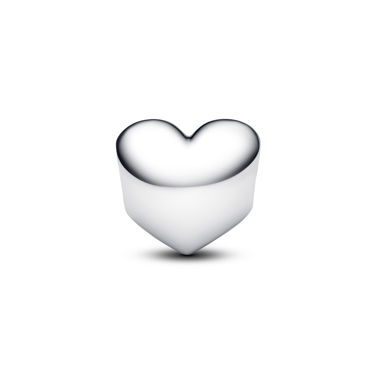 April Engravable Clear Stone Heart Charm