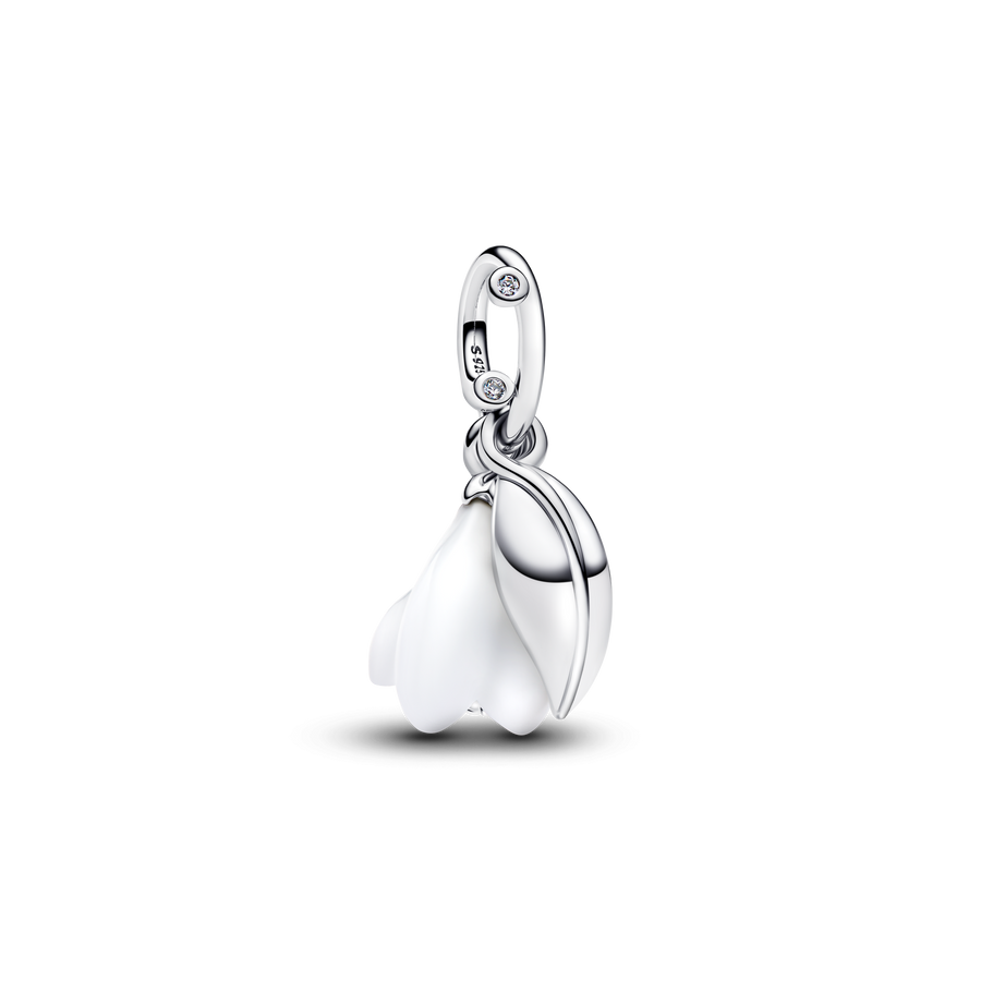 Snowdrop Flower Dangle Charm