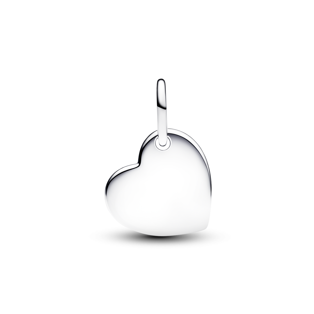 January Engravable Heart Red Stone Dangle Charm