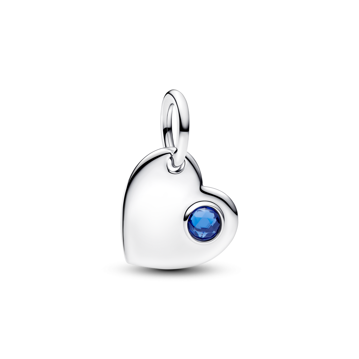 September Birthstone Heart Pendant Necklace