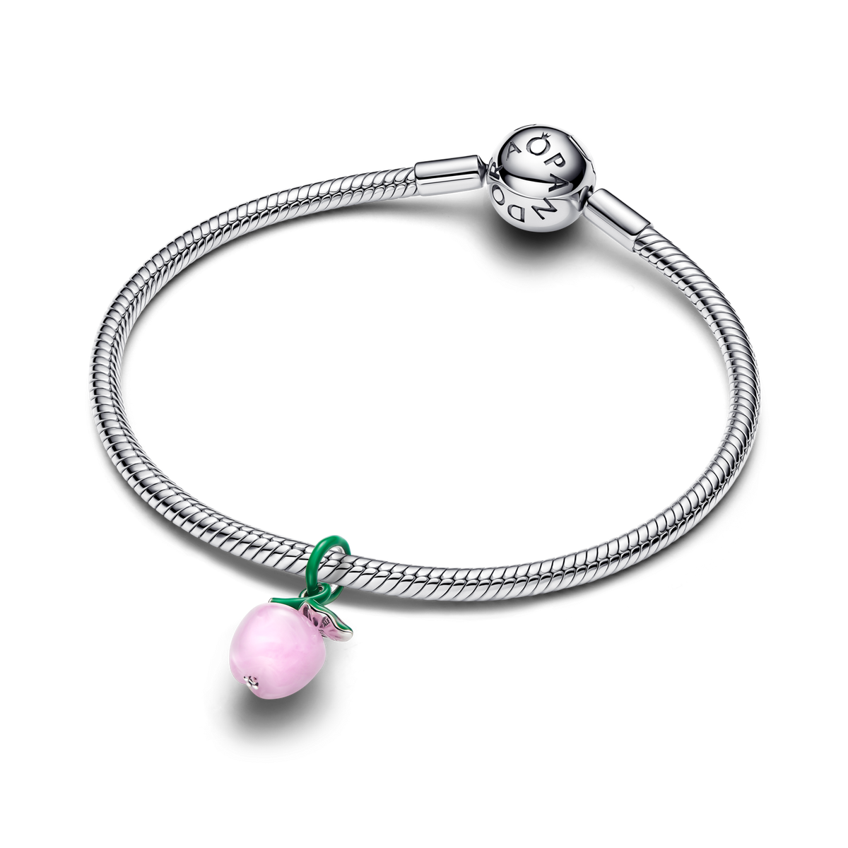 Murano Pink Apple Charm