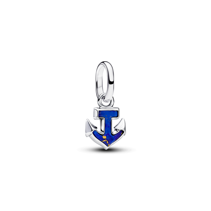 Blue Anchor Mini Dangle Charm