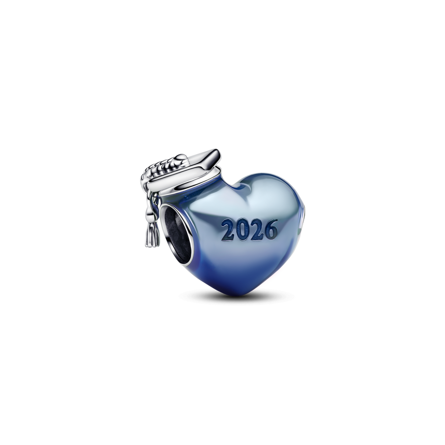 Graduation 2026 Blue Heart Charm