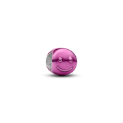 Pink Happy Face Mini Charm