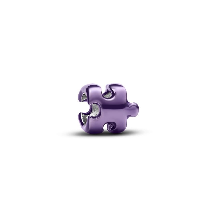 Purple Puzzle Piece Mini Charm