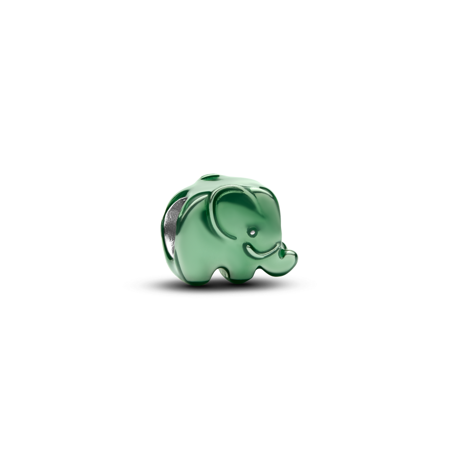 Green Elephant Mini Charm