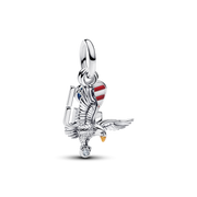 I Love USA Double Dangle Charm