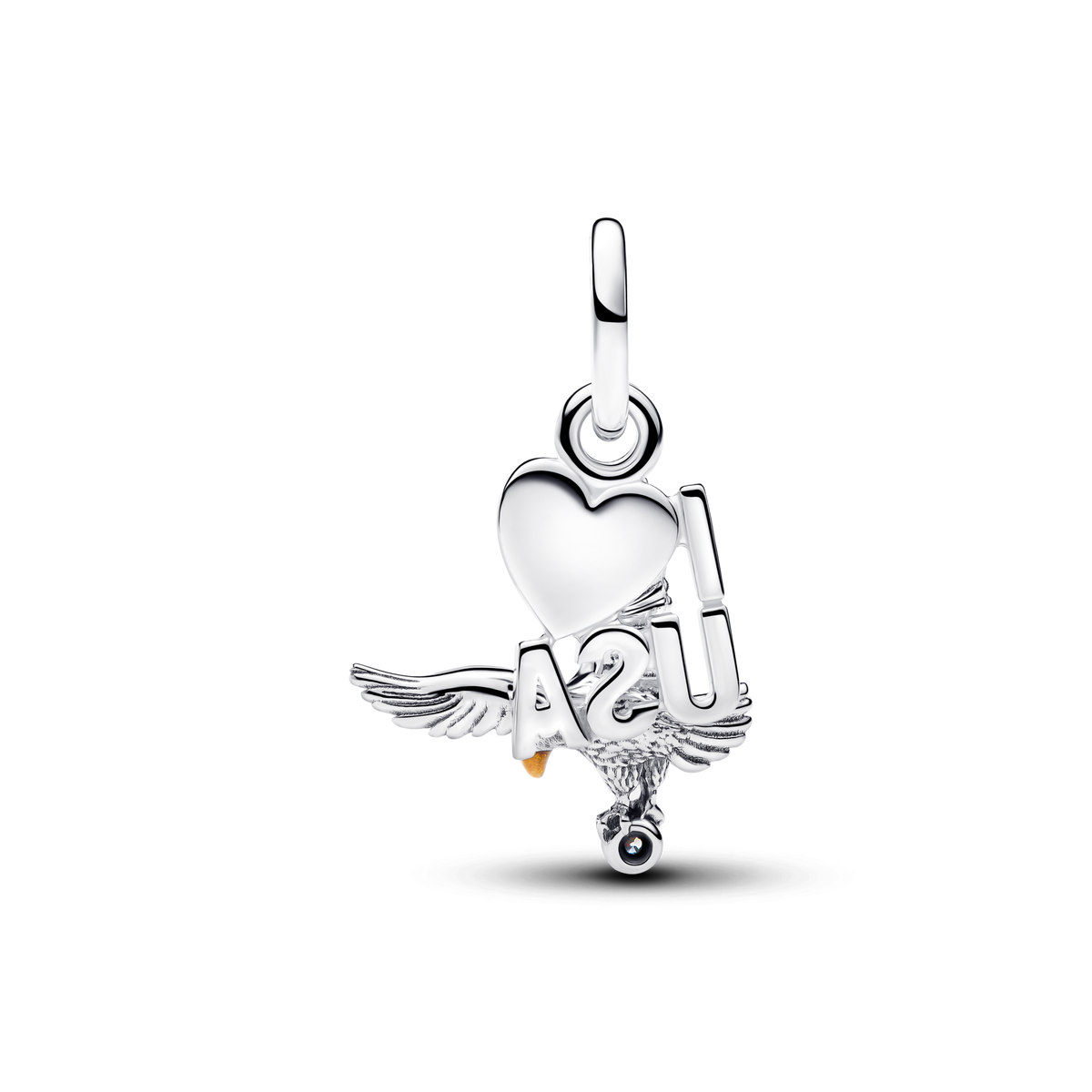 I Love USA Double Dangle Charm