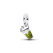 Iced Matcha Latte Murano Glass Dangle Charm