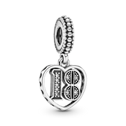 18th Celebration Dangle Charm