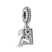 21st Celebration Dangle Charm