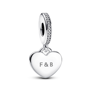 Engravable Heart Tag Dangle Charm
