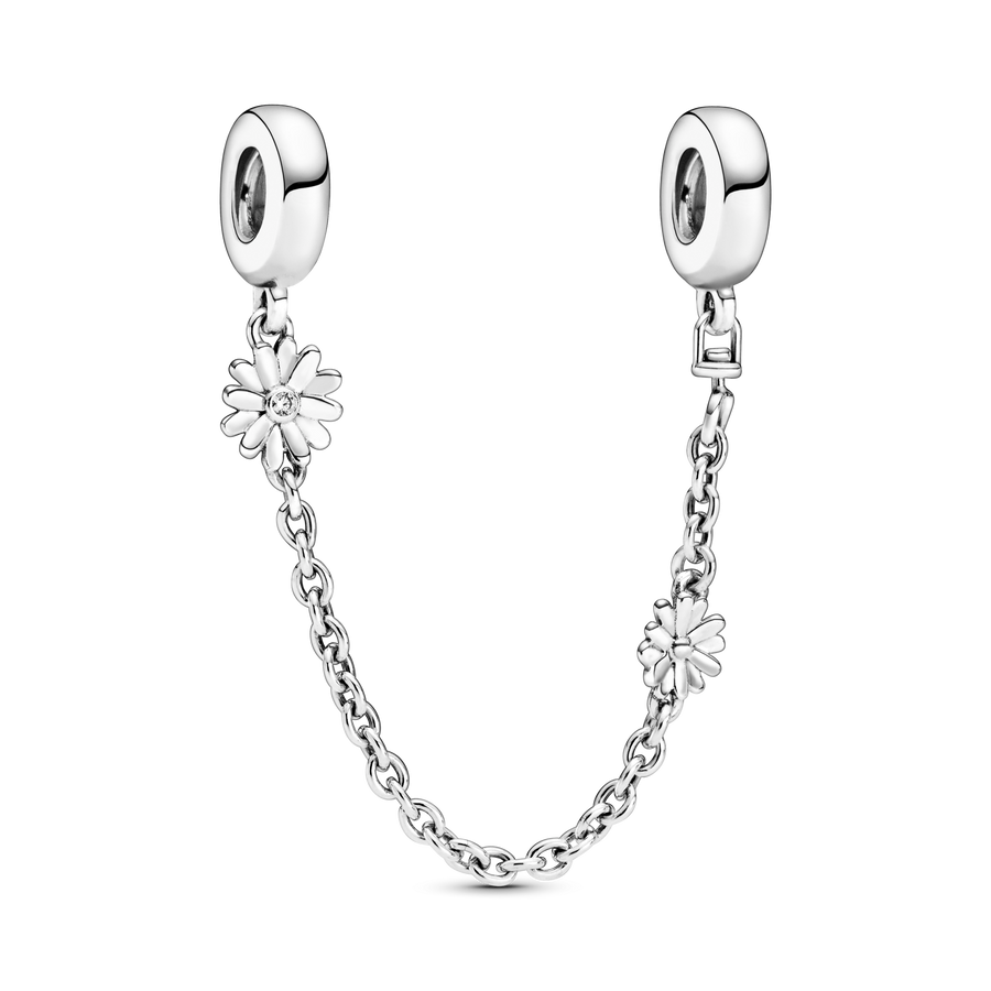 Daisy Flower Safety Chain Charm