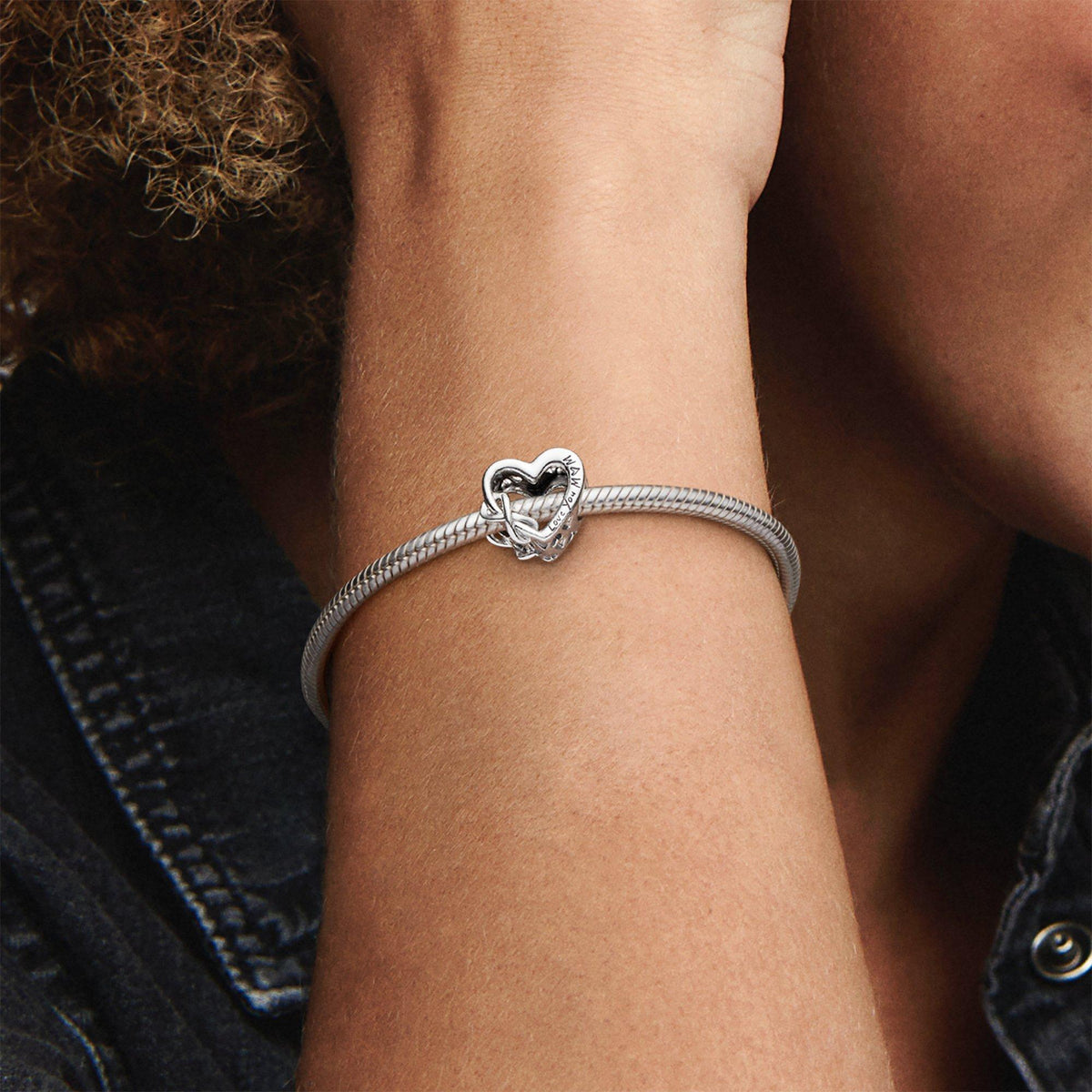Love You Mom Infinity Heart Charm