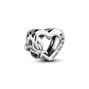 Love You Mom Infinity Heart Charm