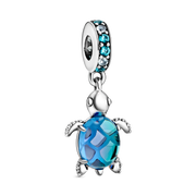 Murano Glass Sea Turtle Dangle Charm