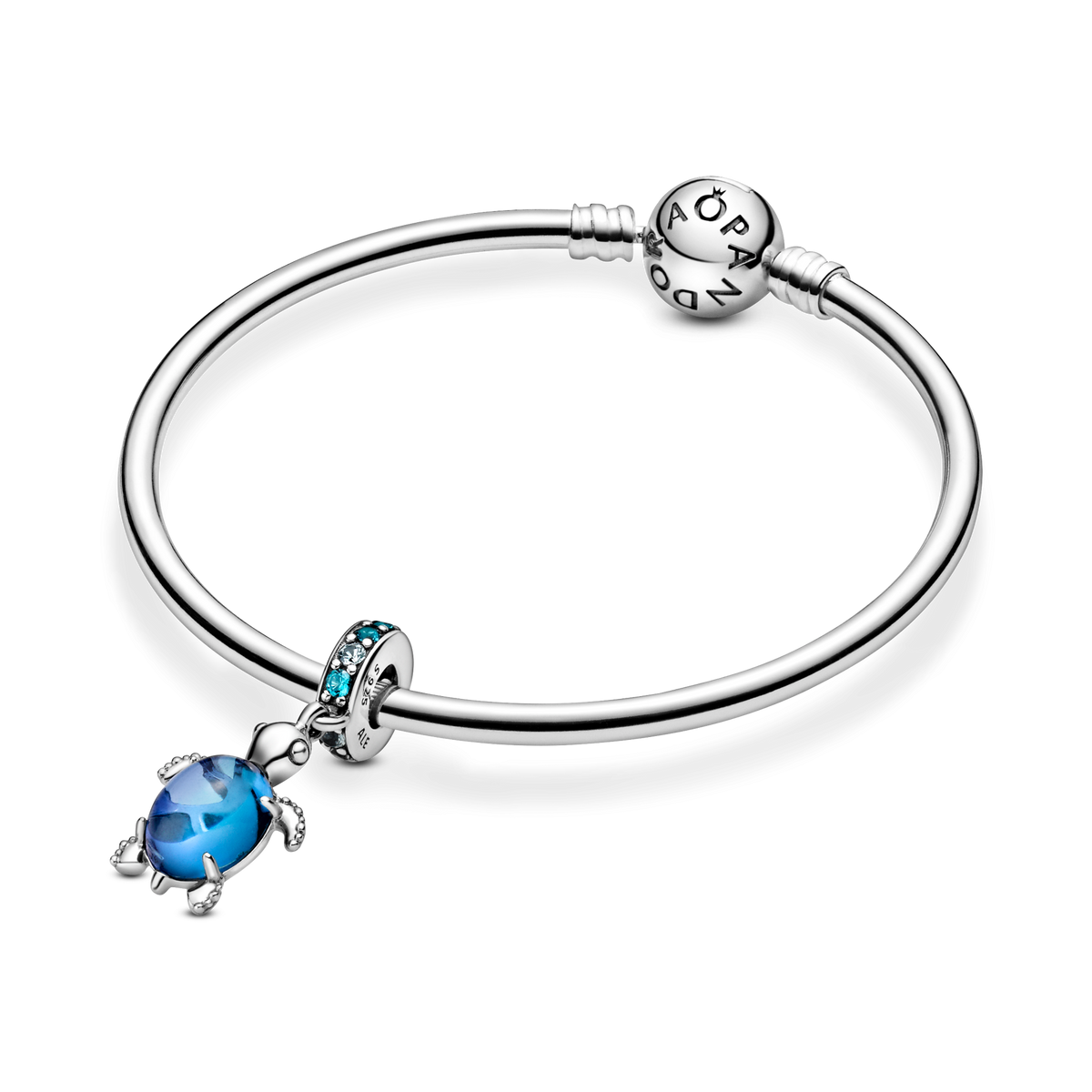 Murano Glass Sea Turtle Dangle Charm