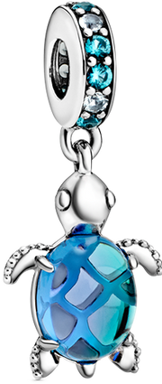 Murano Glass Sea Turtle Dangle Charm