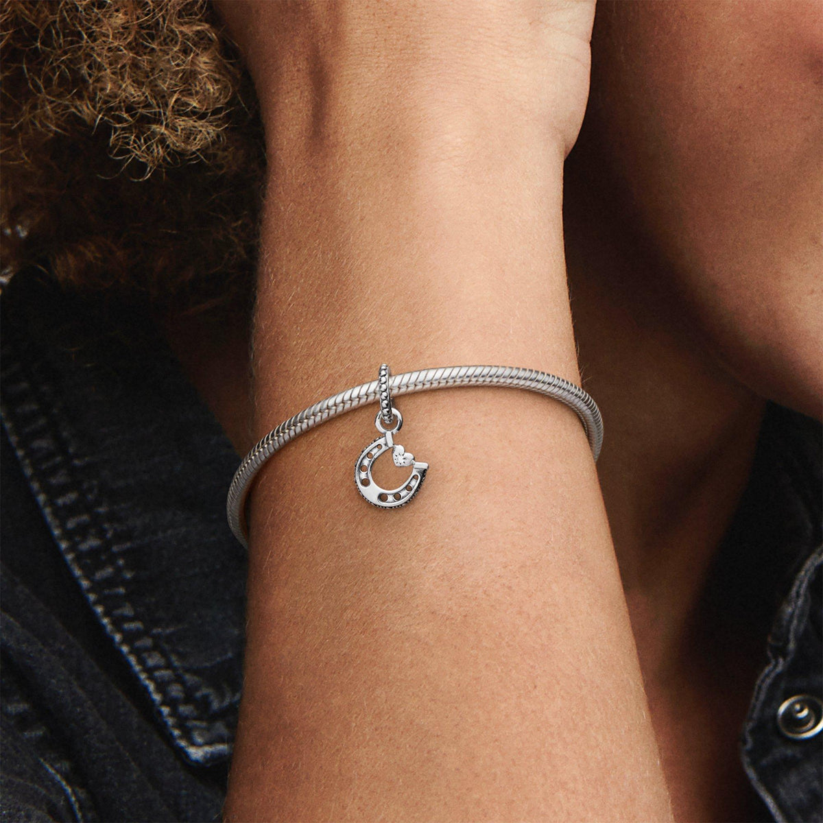 Good Luck Horseshoe Dangle Charm