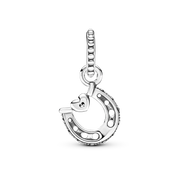 Good Luck Horseshoe Dangle Charm