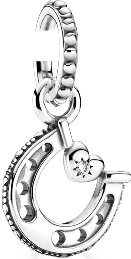 Good Luck Horseshoe Dangle Charm