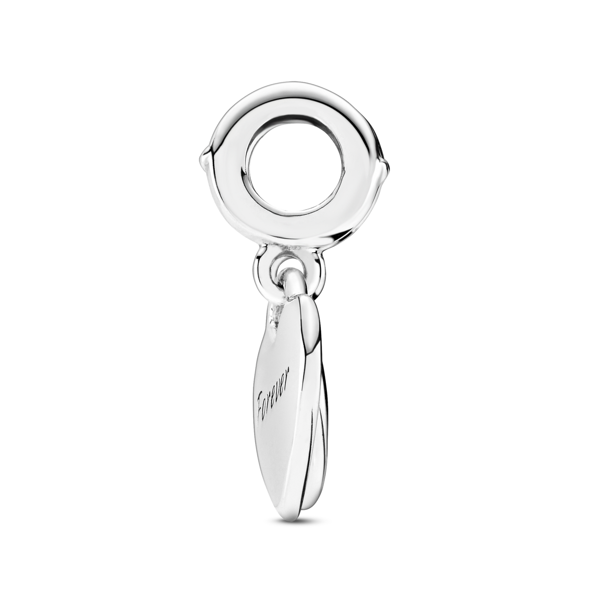 Double Heart Split Dangle Charm