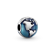 Blue Globe Clip Charm