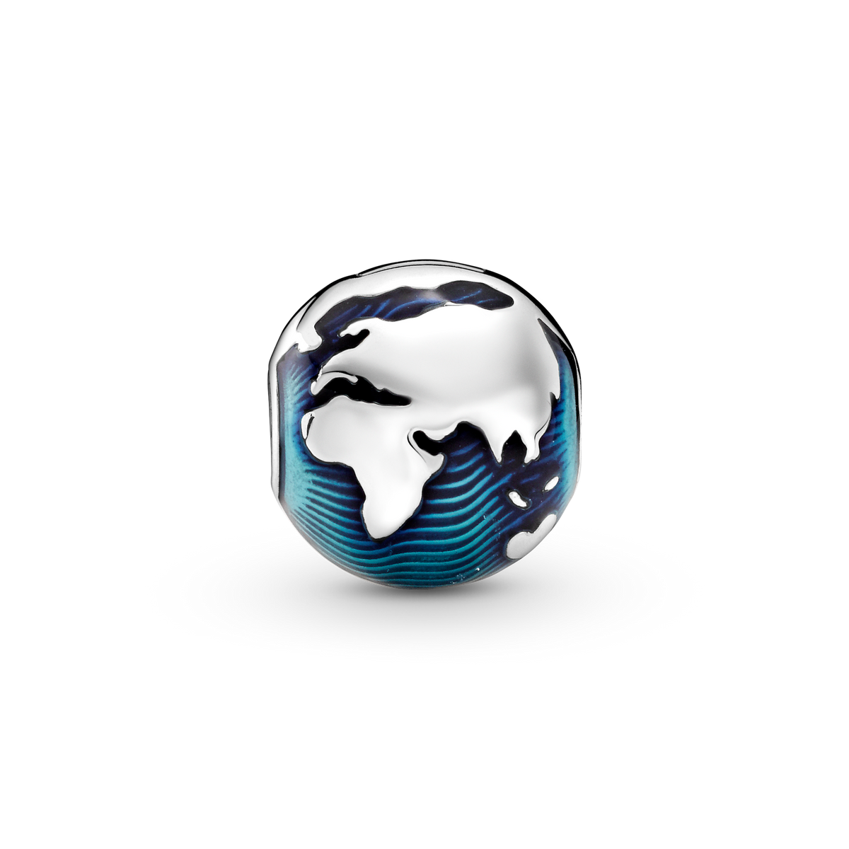 Blue Globe Clip Charm