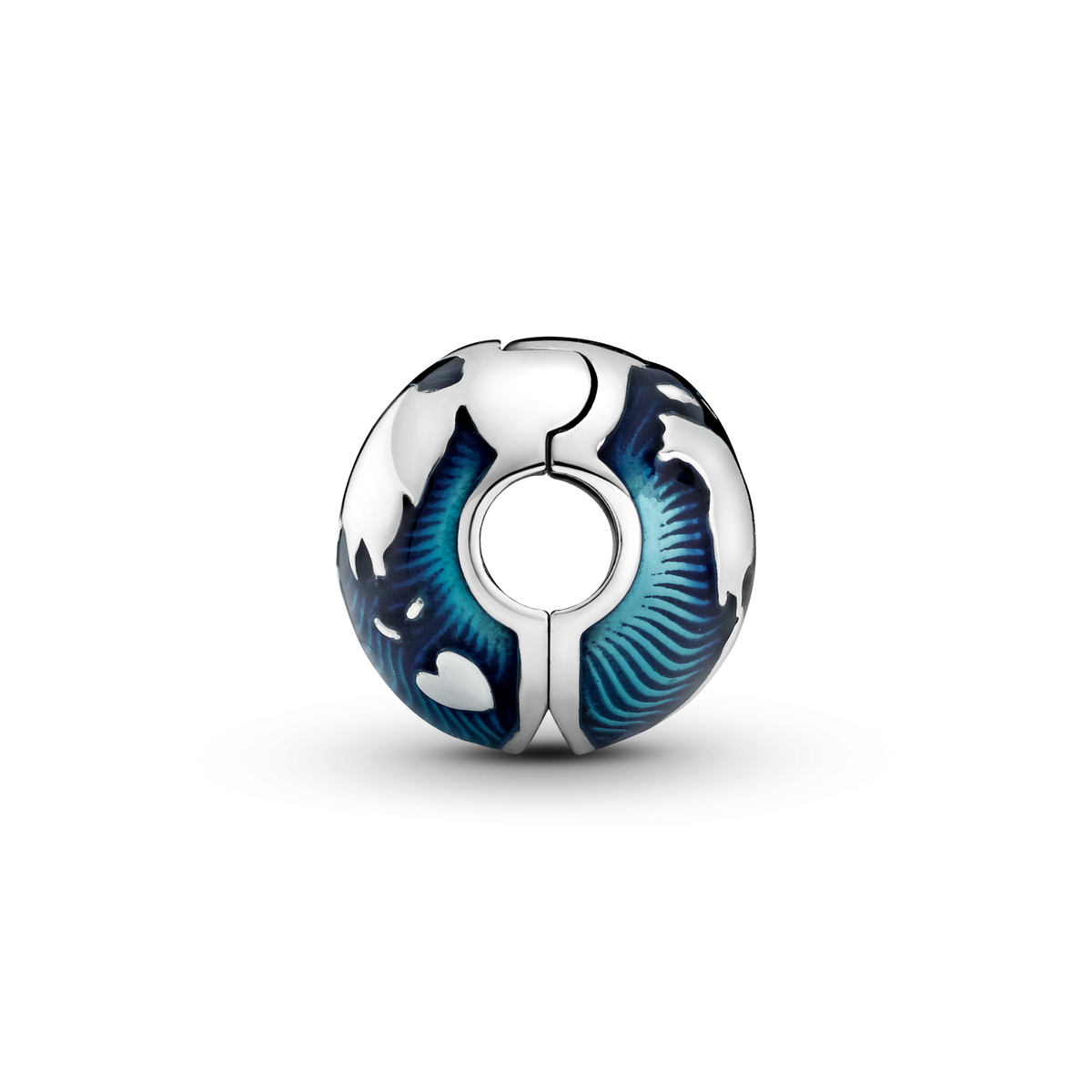 Blue Globe Clip Charm