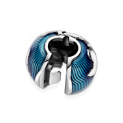 Blue Globe Clip Charm
