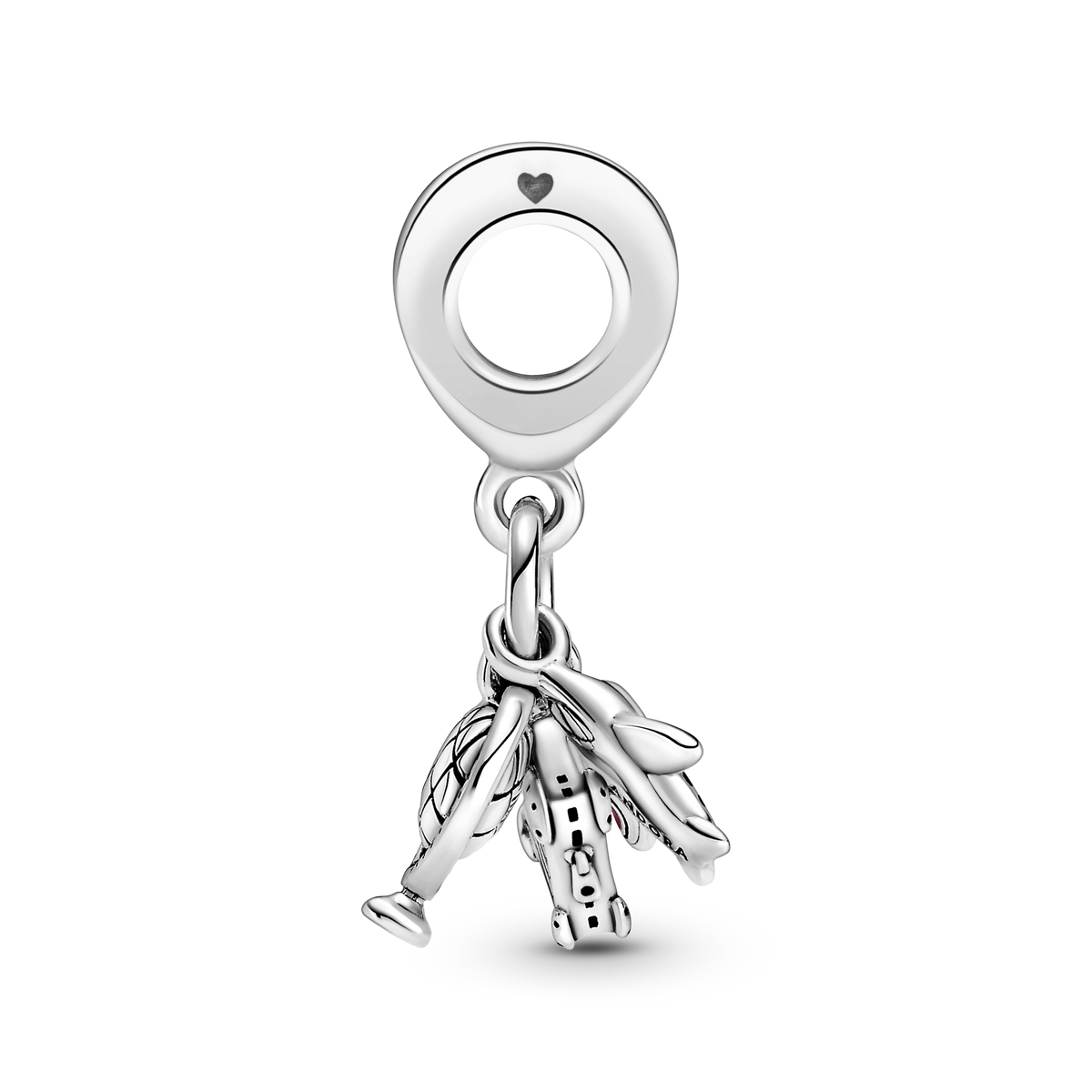 Airplane, Globe & Suitcase Dangle Charm