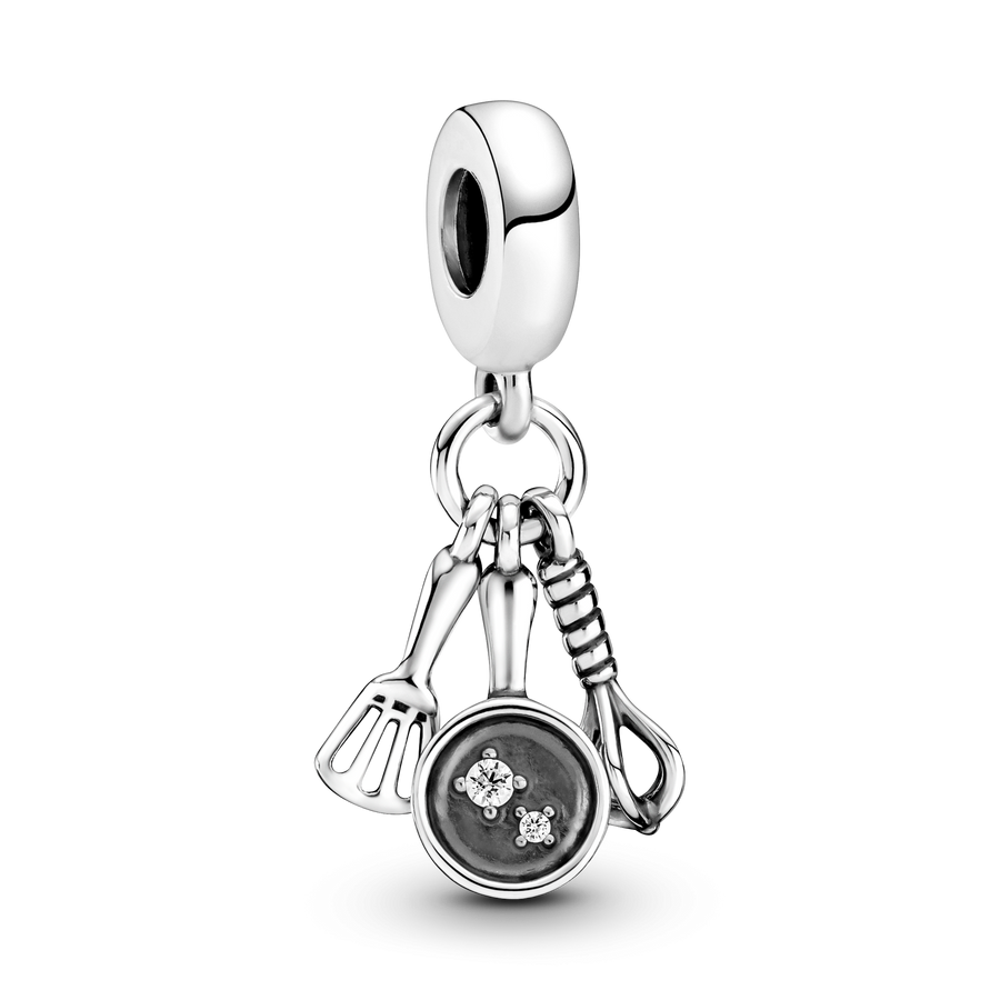 Spatula, Frying Pan & Whisk Dangle Charm