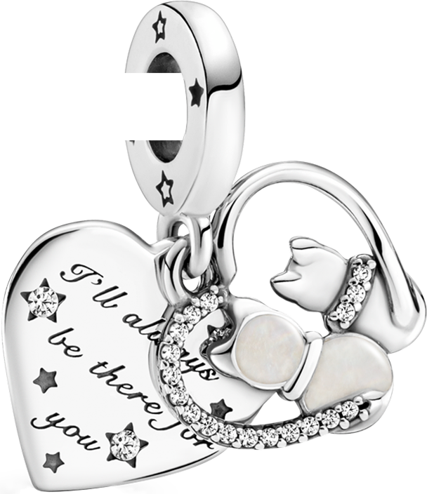 Cats & Hearts Dangle Charm