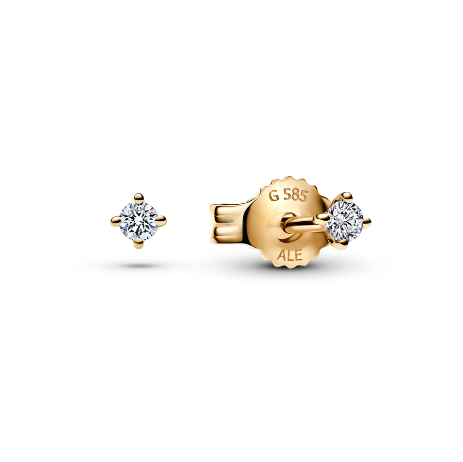 Pandora Era Lab-grown Diamond Stud Earrings 14K Gold