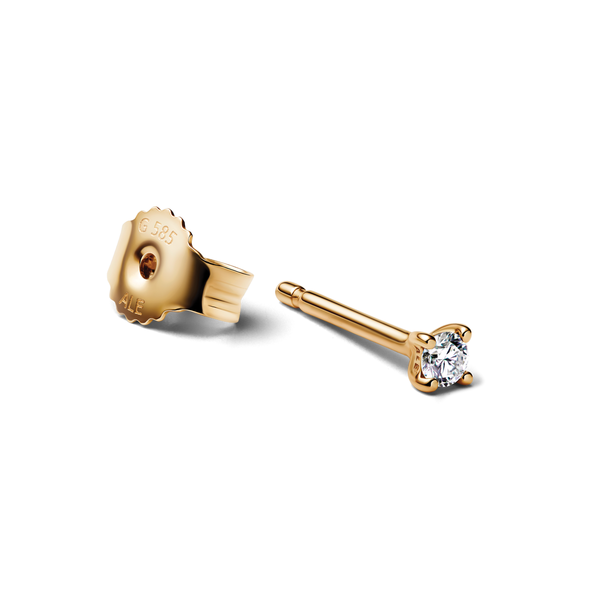 Pandora Era Lab-grown Diamond Stud Earrings 14K Gold