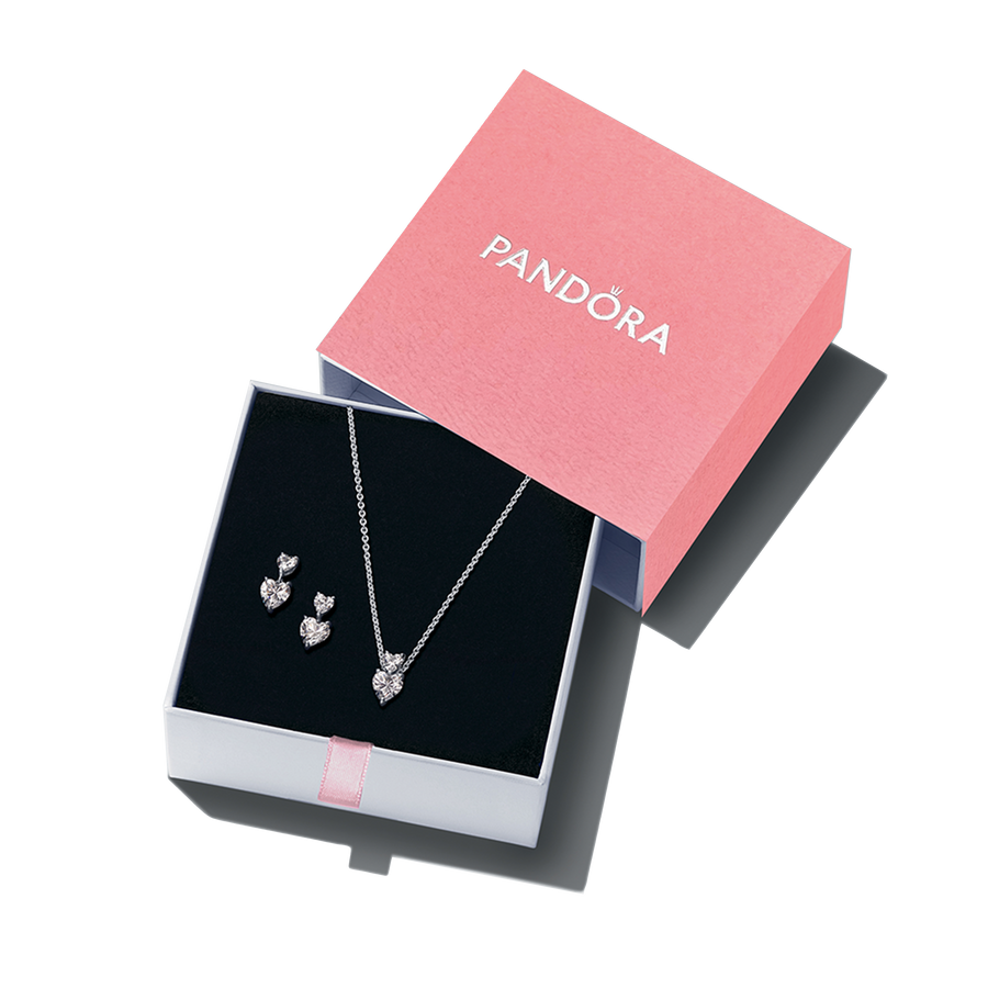 Sparkling Double Heart Gift Set