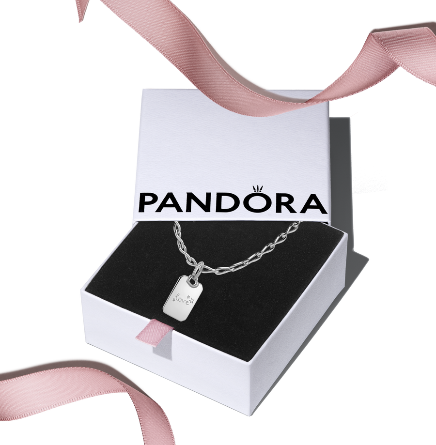 Engravable Silver Pendant & Necklace Gift Set