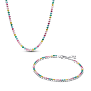 Rainbow Tennis Necklace & Bracelet Set