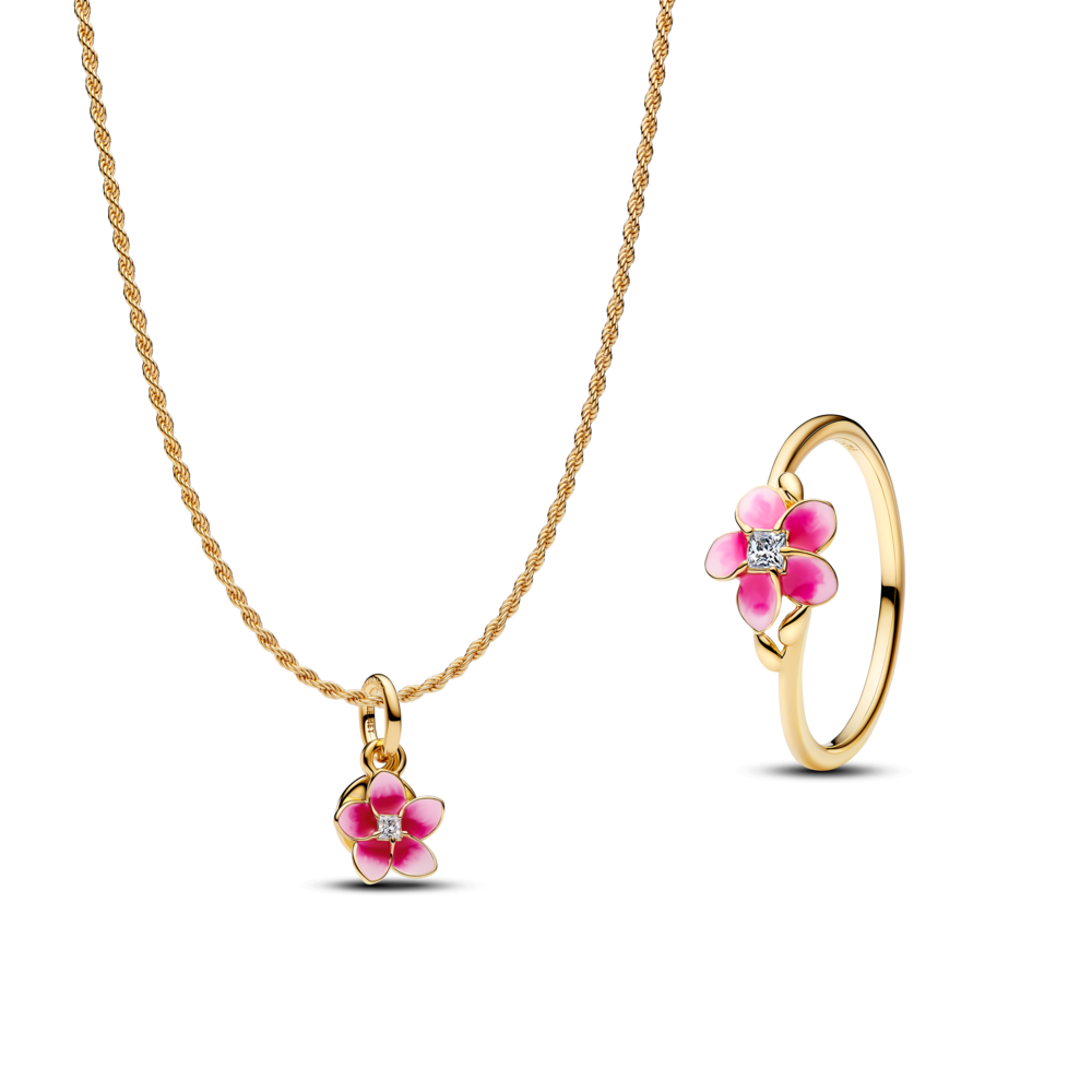 Moana Flower Necklace & Ring Set
