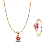 Moana Flower Necklace & Ring Set