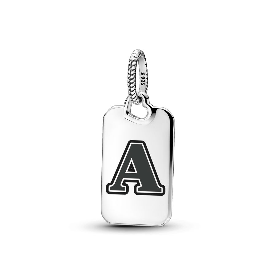 Letter A Rectangle Pendant