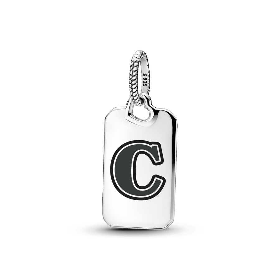 Letter C Rectangle Pendant