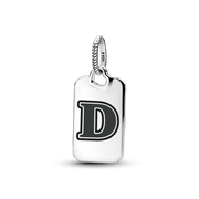 Letter D Rectangle Pendant