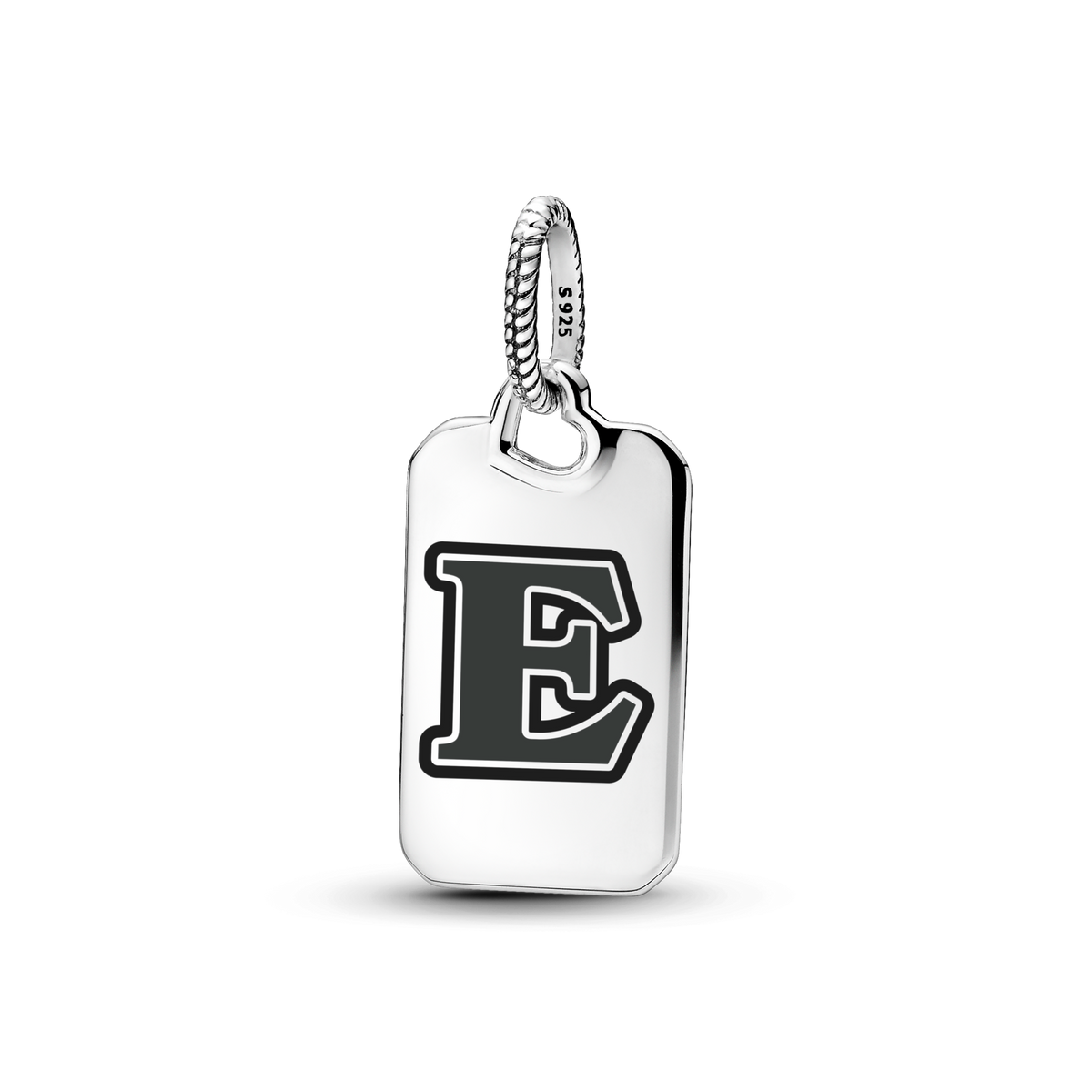 Letter E Rectangle Pendant