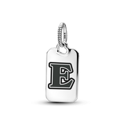 Letter E Rectangle Pendant