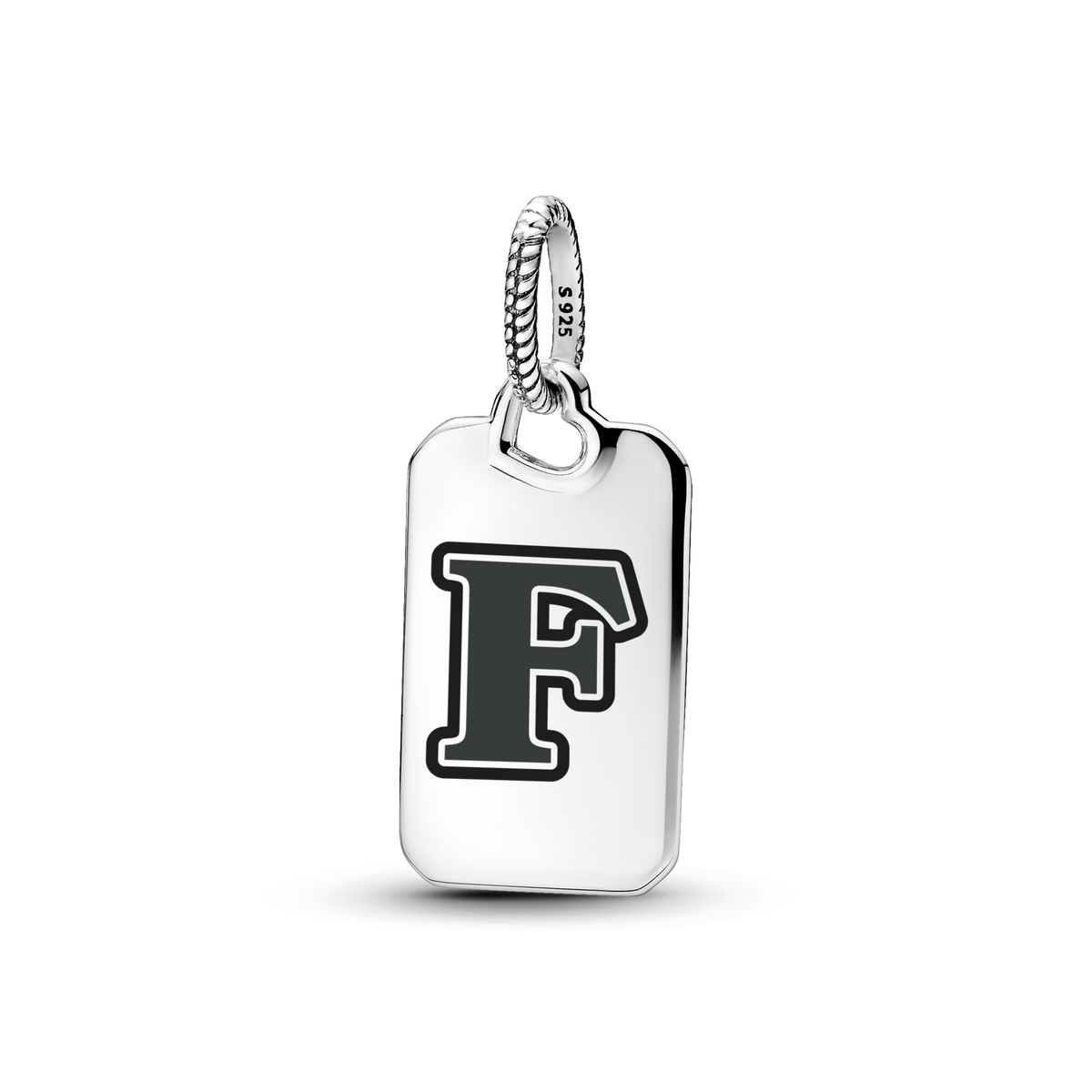 Letter F Rectangle Pendant