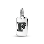 Letter F Rectangle Pendant