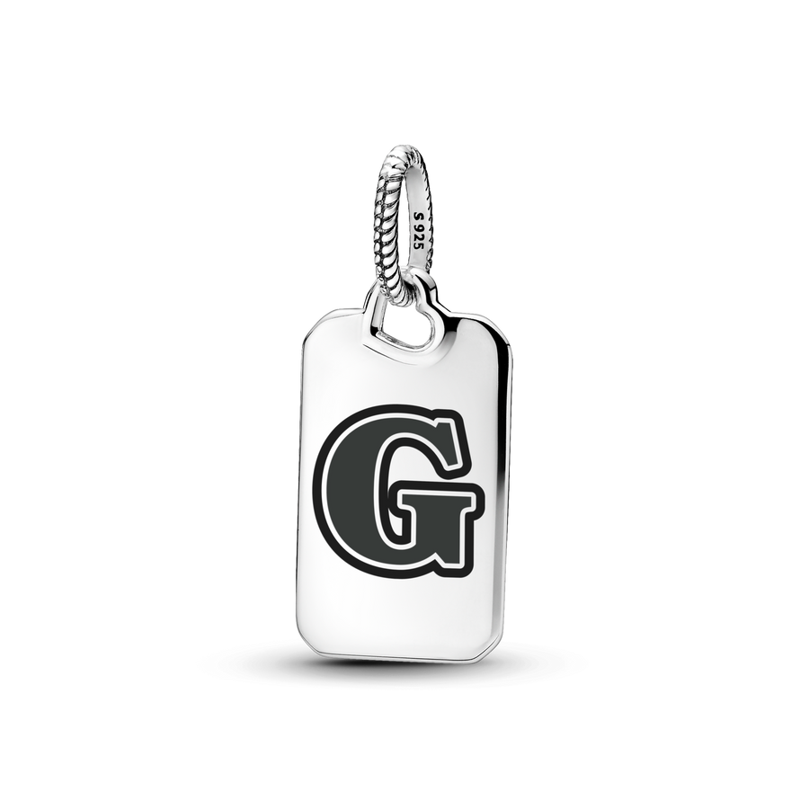 Letter G Rectangle Pendant